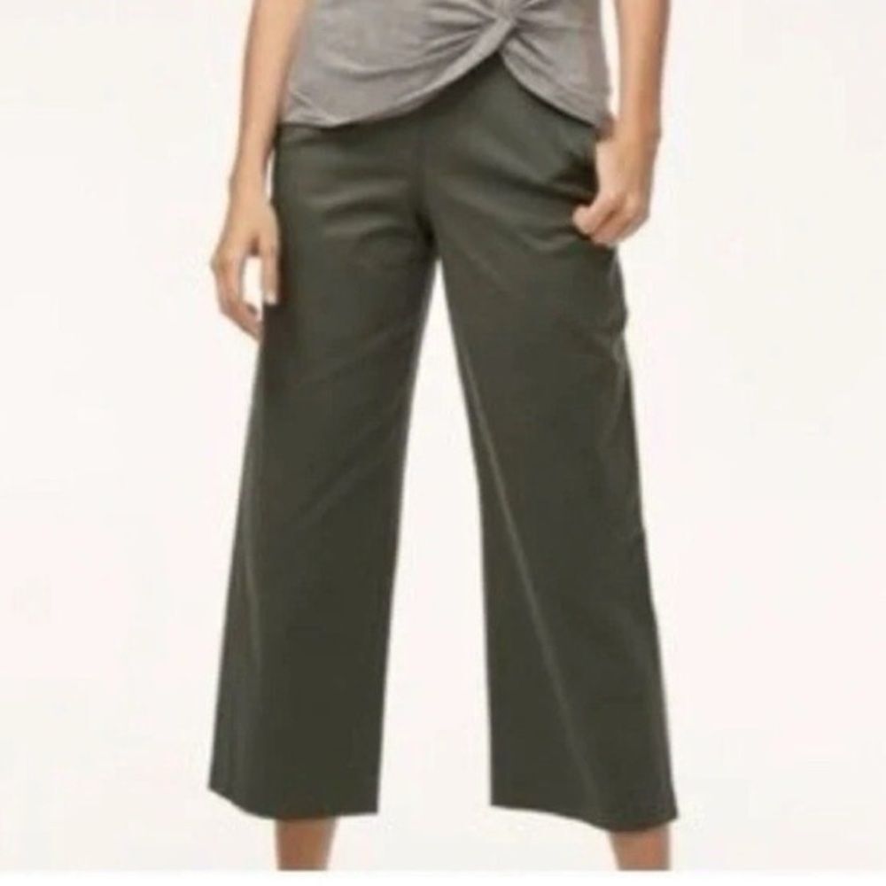 Aritzia The Group by Babaton Green Walsh Cropped Wide Leg Pants Size 6
